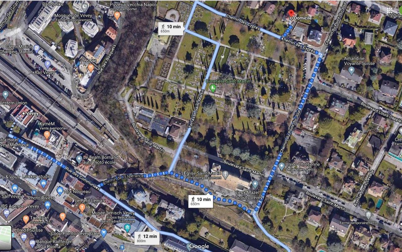 Les Cypres Apartman Vevey Kültér fotó